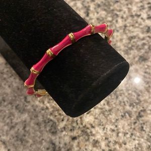 Stella and Dot pink enamel bracelet